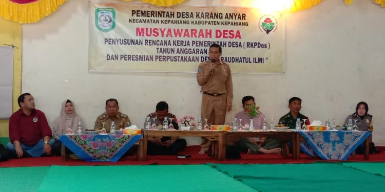 Penyusunan RKPDes dan Peresmian Perpustakaan Desa Karang Anyar
