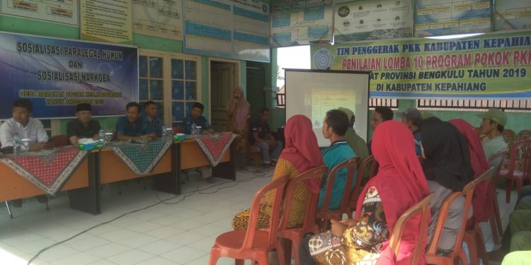 Desa Babakan Bogor Adakan Sosialisasi Paralegal Hukum dan Sosialisasi Narkoba