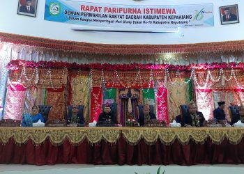 Rapat Paripurna Istimewa DPRD Kabupaten Kepahiang, Dalam Rangka HUT Ke 16 Kabupaten Kepahiang