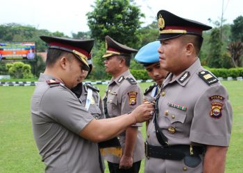 Kapolres Kepahiang Pimpin Sertijab Kabag Ops dan Kasat Intelkam