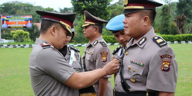 Kapolres Kepahiang Pimpin Sertijab Kabag Ops dan Kasat Intelkam