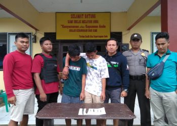 Anggota Polsek Sindang Kelingi Bekuk Pemuda Bawak Sajam dan kunci T