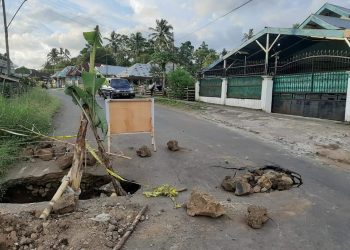 Jalan Lintas di Kepahiang Amblas, Gubernur Bengkulu : Tim Dari PUPR Provinsi Sudah Ke Lokasi Segera Ditangani