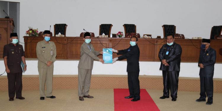 DPRD Kabupaten Kepahiang Gelar Paripurna Penyampaian Rekomendasi Terhadap LKPJ Bupati Kabupaten Kepahiang Tahun 2019