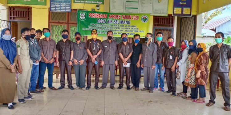Pemdes Desa Air Selimang Gelar Musdesus, Validasi Dan Penetapan Penerima BLT-DD Th 2020