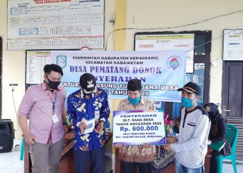 Pemerintah Desa Pematang Donok Salurkan BLT-DD Tahun 2020