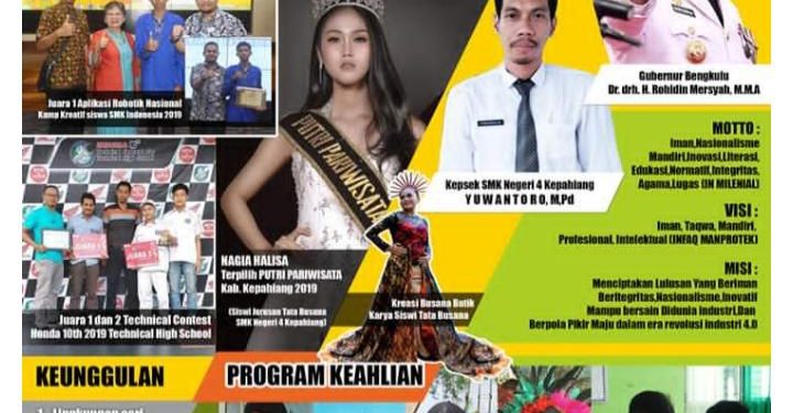 PPDB SMKN 4 Kepahiang Berbasis Online Dibuka Tgl 22-30 Juni 2020