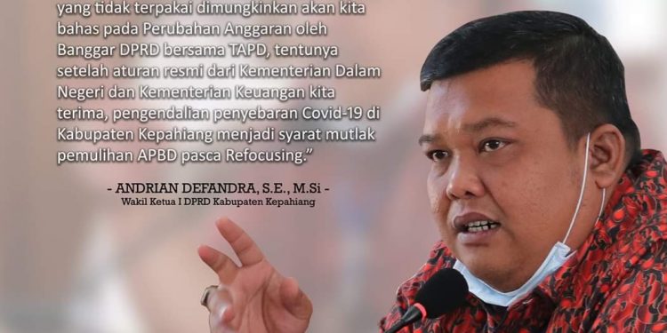 Pengendalian Penyebaran Covid-19 Menjadi Syarat Mutlak Pemulihan APBD Pasca Refocusing.