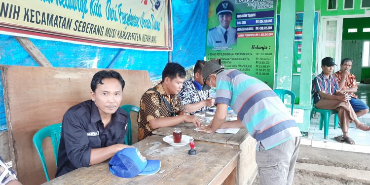 Pemerintah Desa Sungai Jernih Salurkan BLT-DD Tahun Anggaran 2020