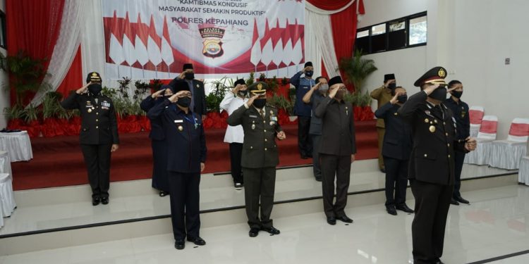 Polres Kepahiang Polda Bengkulu Gelar Upacara Hut Bhayangkara Ke-74 Secara Virtual Meeting