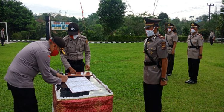Kapolres Kepahiang Pimpin Sertijab Penjabat Polres dan Kapolsek