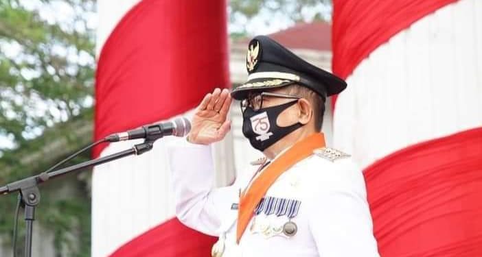 Upacara HUT KEMRI Ke-75, Bupati Kepahiang Bertindak Sebagai Inspektur Upacara