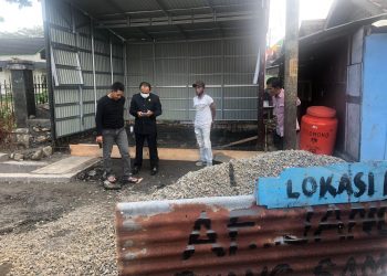 Ketua DPRD Dan Kadis PUPR Kepahiang Tinjau Pembagunan Tempat Penampungan Sampah Sementara
