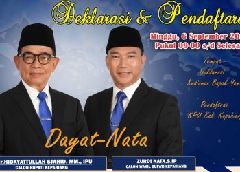 Dayat-Nata Ajak Masyarakat Hadiri dan Ikuti Deklarasi Sekaligus Daftar Ke KPU Kepahiang
