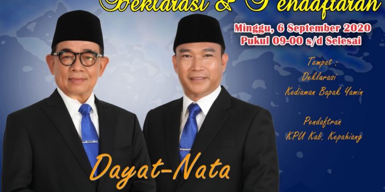 Dayat-Nata Ajak Masyarakat Hadiri dan Ikuti Deklarasi Sekaligus Daftar Ke KPU Kepahiang