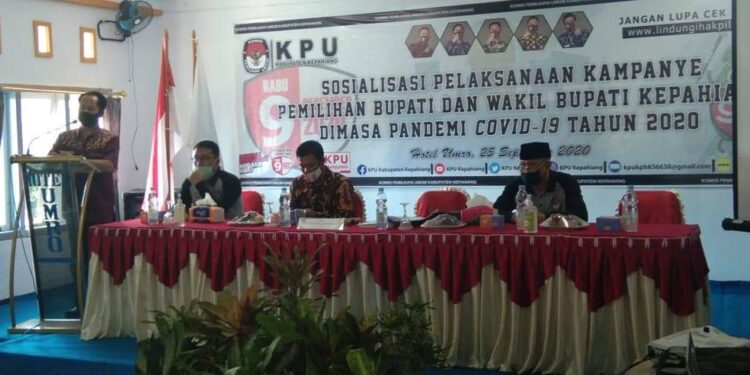 KPU Kepahiang Gelar Sosialisasi Pelaksanaan Kampanye Di Masa Pandemi Covid-19