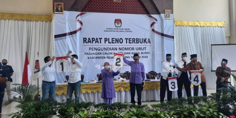 Berikut No Urut Paslon Pilkada Rejang Lebong