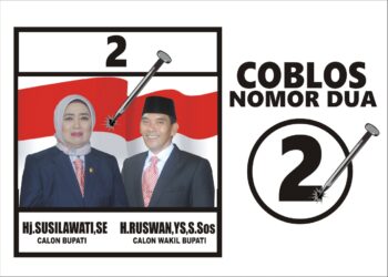 Coblos Nomor 2 Susilawati-Ruswan Untuk Rejang Lebong Sejahtera