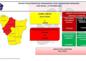 Bertambah 10 Orang Lagi Dinyatakan Positif Covid-19 Di kepahiang