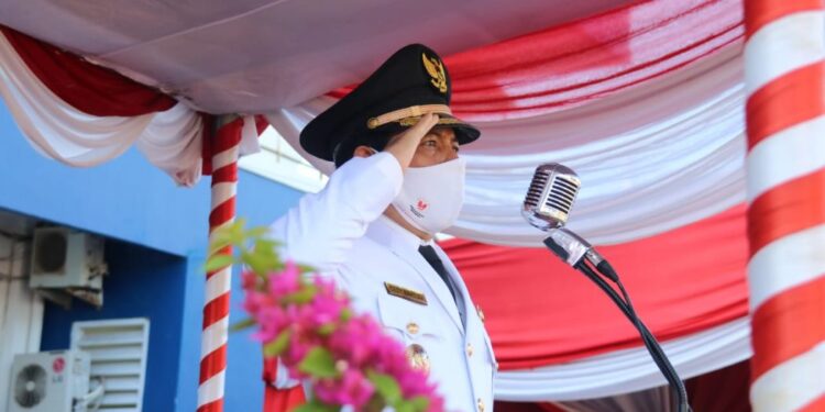 Hari Kemerdekaan RI ke 75, Wawali Bertindak Sebagai Inspektur Upacara