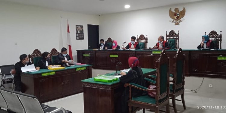 Sidang Perdana Dugaan Korupsi ‘DD’ Daspetah 1 Th 2018 Dilakukan Secara Daring