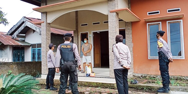 Kapolres RL Beri Bantuan Obat, Makanan dan Motivasi Anggota Terkena Covid-19