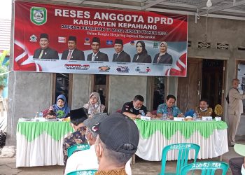 Waka l Dan Anggota DPRD Kepahiang Dapil Pemilihan lV Gelar Reses Di Desa Sungai Jernih