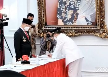 Gubernur Bengkulu Lantik Dayat-Nata Jadi Bupati dan Wabup Kepahiang periode 2021-2024 
