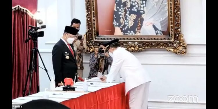 Gubernur Bengkulu Lantik Dayat-Nata Jadi Bupati dan Wabup Kepahiang periode 2021-2024