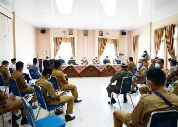 Bupati Kepahiang Hadiri Rapat Koordinasi Evaluasi Penanganan Covid-19