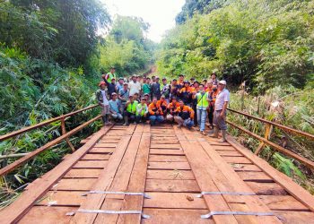 Satgas Jalan Dan Jembatan PUPR Kepahiang Kembali Lakukan Perbaikan Jembatan