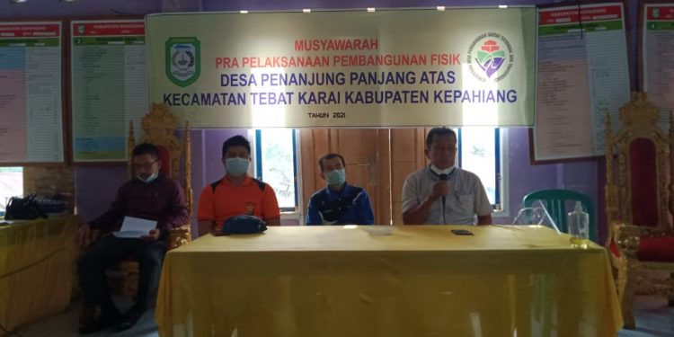 Pemerintah Desa Penanjung Panjang Atas Gelar Titik Nol Pekerjaan Anggara Tahun 2021