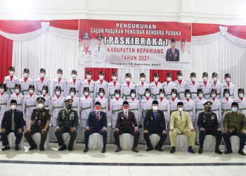 Pengukuhan Paskibraka, Bupati Kepahiang dan Ketua DPRD Titipkan Pesan dan Harapan