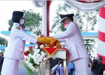 Upacara HUT RI Ke-76, Bupati Kepahiang Ajak Masyarakat Bergerak bersama Lawan Covid-19