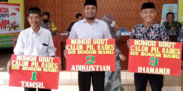 Pilkades Bogor Baru : No Urut 1 Tamsil, No Urut 2 Adi Kustian Dan No Urut 3 Ihanandi