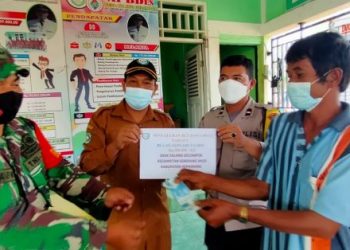 Pemdes Talang gelompok Salurkan BLT Tahap Pertama Tahun 2021