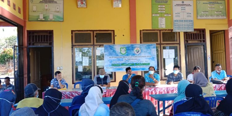 Pemdes Talang Babatan Gelar Musdesus Penetapan KPM BLT-DD Tahun 2022
