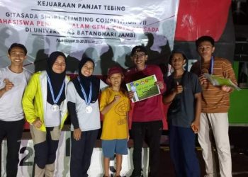 Atlet FPTI Kepahiang Raih Mendali Perak di Kejuaraan Nasional Gitasada Sport Climbing Competition VI