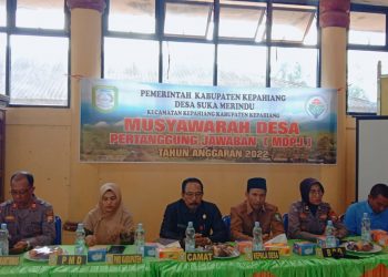 Pemerintah Desa Sukameridu Gelar MDPTJ APBDes