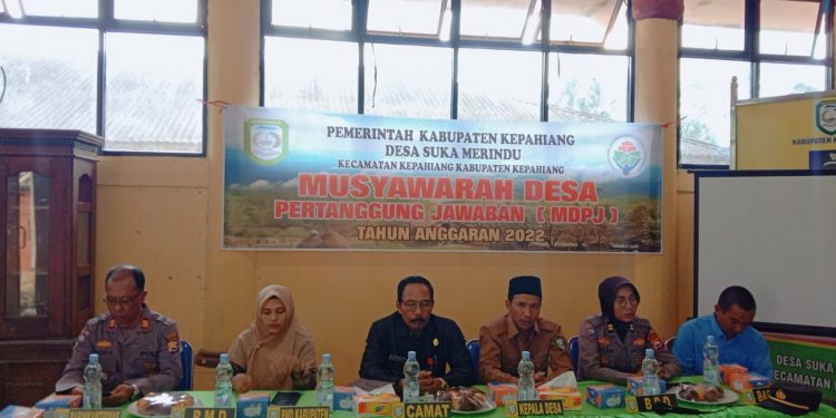 Pemerintah Desa Sukameridu Gelar MDPTJ APBDes