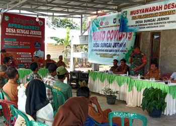 Pemdes Sungai Jernih Gelar Musyawarah Pra Pelaksanaan Kegiatan 2022
