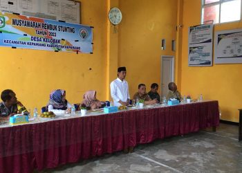 Pemerintah Desa Kelobak Gelar Musyawarah Rembuk Stunting
