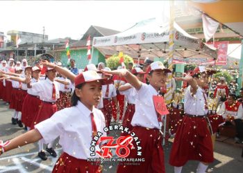 Peringati 17 Agustus 2023, Disdikbud Kabupaten Kepahiang Gelar Lomba Gerak Jalan