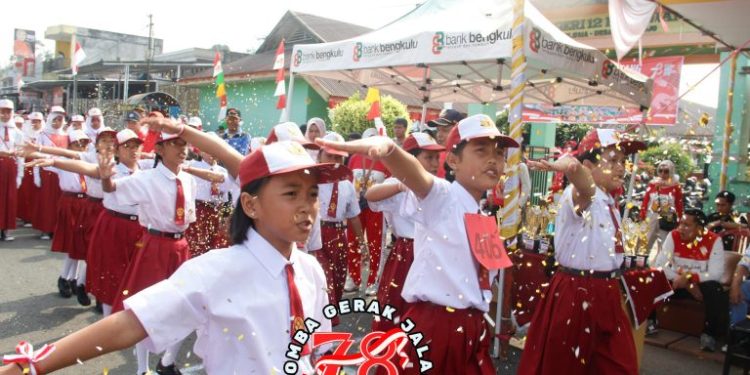 Peringati 17 Agustus 2023, Disdikbud Kabupaten Kepahiang Gelar Lomba Gerak Jalan