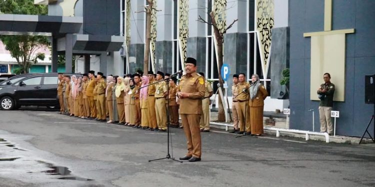 Wagub Bengkulu Pimpin Apel Bersama Perdana