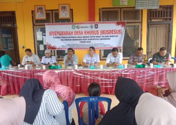 Pemdes Talang Babatan Gelar Musdesus Pembentukan Koperasi Merah Putih