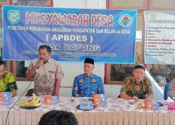 Pemdes Bayung Gelar Musdes Penetapan Perubahan APBDes Tahun Anggaran 2025