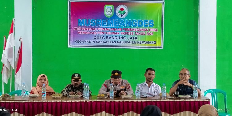 Pemdes Bandung Jaya Gelar Musrembangdes Penyusunan RKPDes Tahun 2026